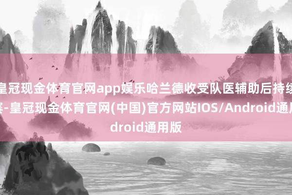 皇冠现金体育官网app娱乐哈兰德收受队医辅助后持续比赛-皇冠现金体育官网(中国)官方网站IOS/Android通用版