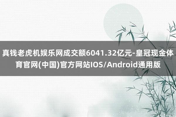 真钱老虎机娱乐网成交额6041.32亿元-皇冠现金体育官网(中国)官方网站IOS/Android通用版